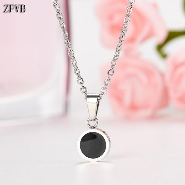 zfvb round pendant necklaces women trendy jewelry 2019 stainless steel fashion red black pendant necklace clavicle chain gift, Silver
zfvb round pendant necklaces women trendy jewelry 2019 stainless steel fashion red black pendant necklace clavicle chain gift, Silver