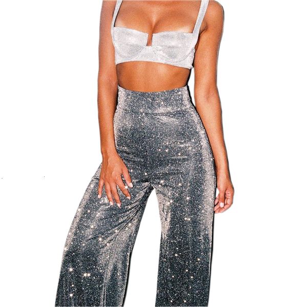 designer sweatpants pants women new shiny pants party women high flare pants reflective wide leg casual silver long trousers m0265, Black;white
designer sweatpants pants women new shiny pants party women high flare pants reflective wide leg casual silver long trousers m0265, Black;white