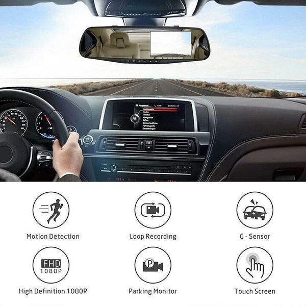 4.3'' hd dual lens car dvr dash cam front and rear mirror camera video recorder para auto dashcam kamera samochodowa voiture new
4.3'' hd dual lens car dvr dash cam front and rear mirror camera video recorder para auto dashcam kamera samochodowa voiture new