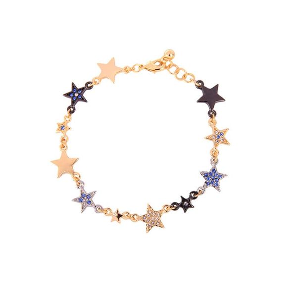 stars charm bracelet delicated crystal fashion bracelet for women girls jewelry, Golden;silver
stars charm bracelet delicated crystal fashion bracelet for women girls jewelry, Golden;silver