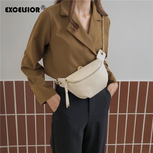 excelsior 2020 new women bag fashion waist pack pu leather women's waist bag solid multi-use chest for female
excelsior 2020 new women bag fashion waist pack pu leather women's waist bag solid multi-use chest for female