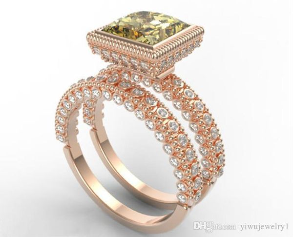 luxury princess cut green crystal ring 18k rose gold diamond inlay ring bridal wedding party ring, Golden;silver
luxury princess cut green crystal ring 18k rose gold diamond inlay ring bridal wedding party ring, Golden;silver