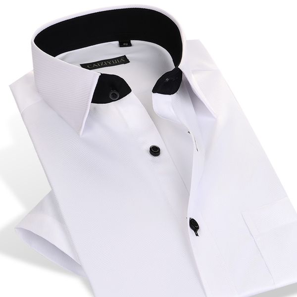 men's casual shirts summer short sleeve shirt slim fit twill dress for men business formal plus size 5xl 6xl, White;black
men's casual shirts summer short sleeve shirt slim fit twill dress for men business formal plus size 5xl 6xl, White;black