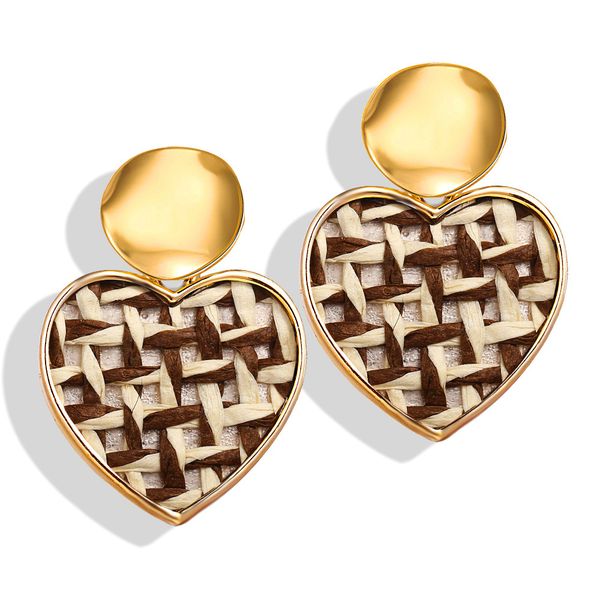 originality concise paillette straw plaited article weave round peach auricle ring, Golden
originality concise paillette straw plaited article weave round peach auricle ring, Golden