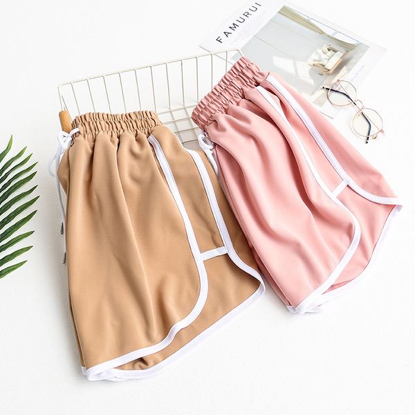 summer women casual running sports shorts waistband elastic waist short fashion female girls cotton solid loose shorts pants, White;black
summer women casual running sports shorts waistband elastic waist short fashion female girls cotton solid loose shorts pants, White;black