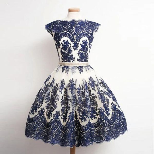 bateau neckline illusion sleeve navy blue homecoming dress short a-line pearls beaded waist pretty prom dress zipper up party dresses, Black
bateau neckline illusion sleeve navy blue homecoming dress short a-line pearls beaded waist pretty prom dress zipper up party dresses, Black