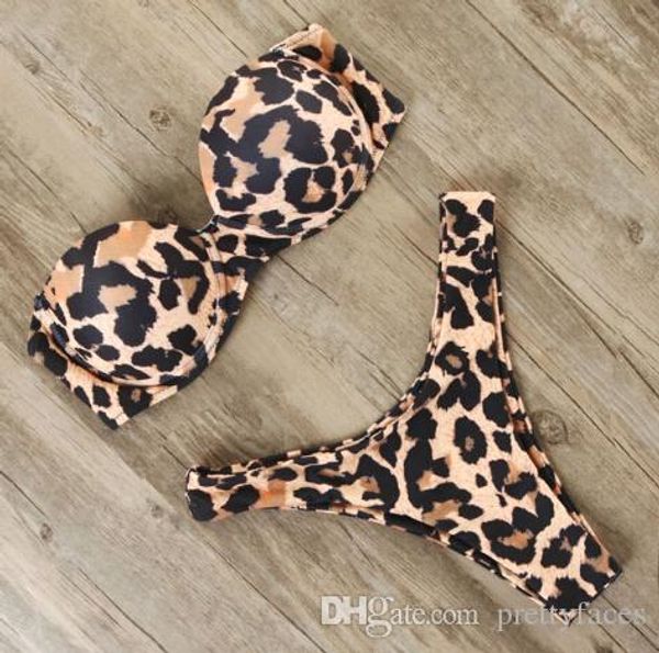 bikini swimwear women swimsuit 2019 leopard brazilian bikini set push up bathing suit female summer beach wear biquini, White;black
bikini swimwear women swimsuit 2019 leopard brazilian bikini set push up bathing suit female summer beach wear biquini, White;black
