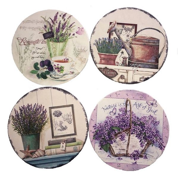 7 "ceramic pot mats, set of 4, for uv printing