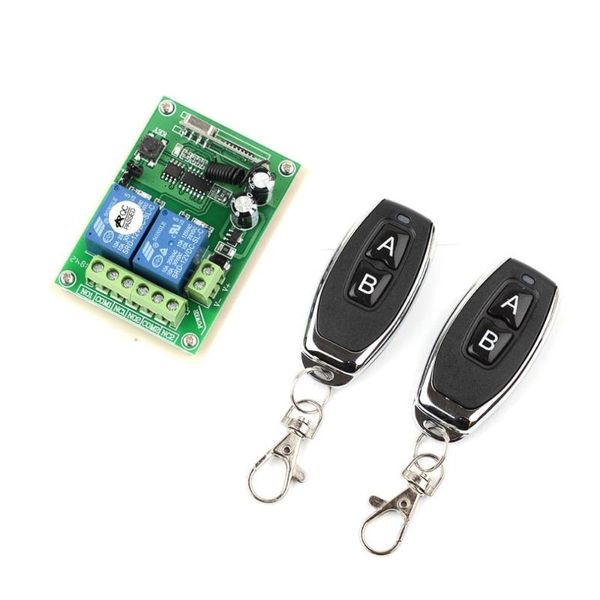 12v/24v 2 channel relay wireless remote control switch 433mhz two keys remote control for garage door lighting curtains
12v/24v 2 channel relay wireless remote control switch 433mhz two keys remote control for garage door lighting curtains