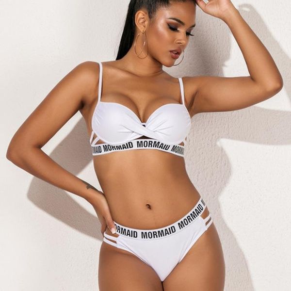womens designer bikinis briefs luxury letter girls swimsuits fashion swimwear bandage g-string swimsuit backless two piece set bra suit, White;black
womens designer bikinis briefs luxury letter girls swimsuits fashion swimwear bandage g-string swimsuit backless two piece set bra suit, White;black