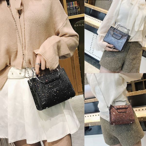 fashion women sequins handbag pouch bags ladies pu leather shoulder message storage bag gifts purse totes 2 pcs travel organizer
fashion women sequins handbag pouch bags ladies pu leather shoulder message storage bag gifts purse totes 2 pcs travel organizer