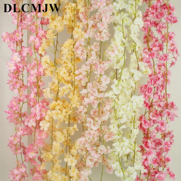 artificial flower wedding decor artificial silk cherry flower vines hanging flowers bride flowers garland for home garden l
artificial flower wedding decor artificial silk cherry flower vines hanging flowers bride flowers garland for home garden l