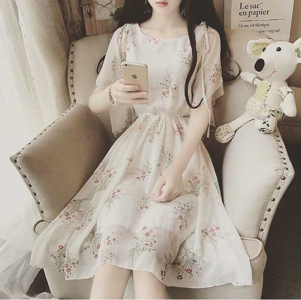 casual dresses autumn women vintage printed dress ruffle sleeve o neck chiffon european style elastic waist a-line, Black;gray
casual dresses autumn women vintage printed dress ruffle sleeve o neck chiffon european style elastic waist a-line, Black;gray