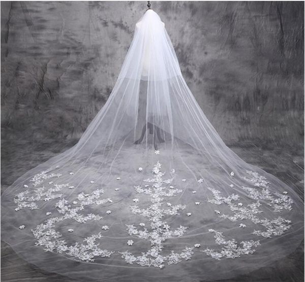 two layer wedding veil 3d flower lace appliqued long bridal veils with comb white or ivory veil, Black
two layer wedding veil 3d flower lace appliqued long bridal veils with comb white or ivory veil, Black