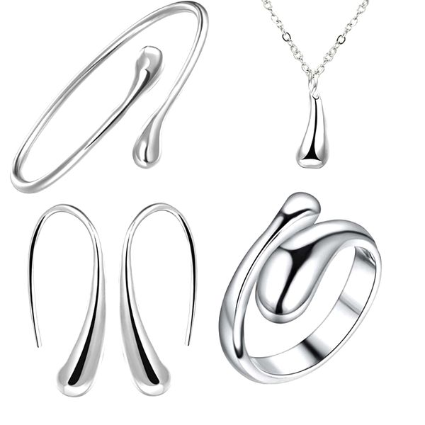 5 set europe and america fashion eardrop water drop big hand chain bracelet necklace ring hook oval earings set t -47, Silver
5 set europe and america fashion eardrop water drop big hand chain bracelet necklace ring hook oval earings set t -47, Silver