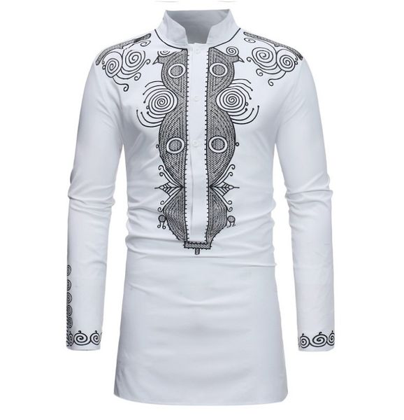 new men's long sleeve shirts fashion african clothes national style printing youth collar repair shirt men dress shirts, White;black
new men's long sleeve shirts fashion african clothes national style printing youth collar repair shirt men dress shirts, White;black