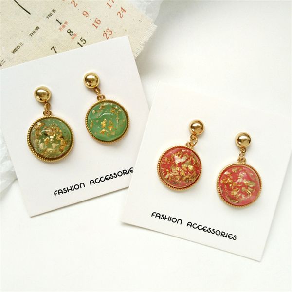 retro resin stud earrings 2019 fashion temperament earrings resin contracted round stud for women jewelry, Golden;silver
retro resin stud earrings 2019 fashion temperament earrings resin contracted round stud for women jewelry, Golden;silver