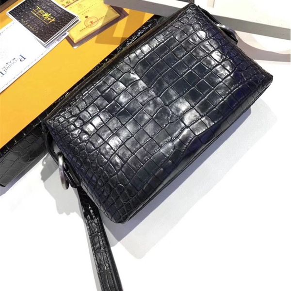 аутентичный живот real крокодиловой кожи молния закрытие мужская мягкая wristlets сумка из натуральной кожи аллигатора мужского маленький ко 
аутентичный живот real крокодиловой кожи молния закрытие мужская мягкая wristlets сумка из натуральной кожи аллигатора мужского маленький ко