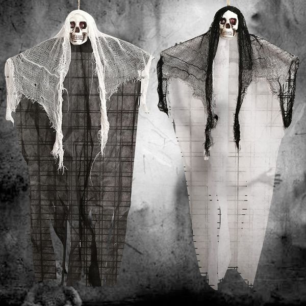 creepy skeleton face hanging ghost halloween decoration horror haunted house halloween props supplies pendant supplies
creepy skeleton face hanging ghost halloween decoration horror haunted house halloween props supplies pendant supplies