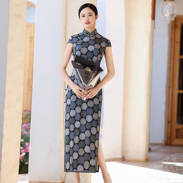 printed women mandarin collar vintage cheongsam vestidso short sleeve vintage wedding party gown high split qipao vestidso, Red
printed women mandarin collar vintage cheongsam vestidso short sleeve vintage wedding party gown high split qipao vestidso, Red