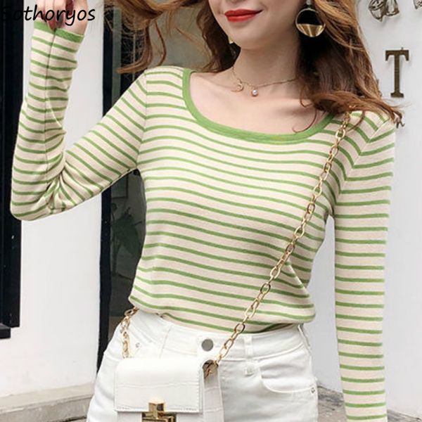 pullover women striped square collar slim stylish students retro simple korean style oversize leisure female sweaters all-match, White;black
pullover women striped square collar slim stylish students retro simple korean style oversize leisure female sweaters all-match, White;black
