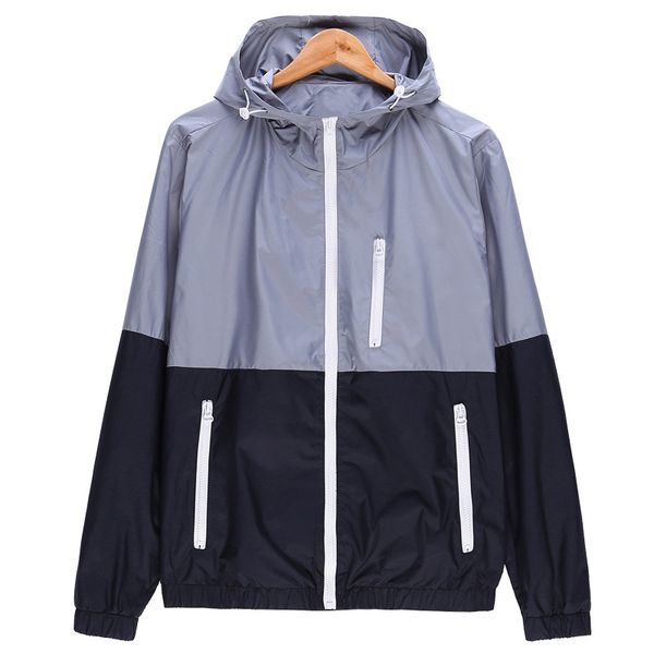 new men thin jackets spring autumn quick dry color matching sun protection hooded coat, Black;red
new men thin jackets spring autumn quick dry color matching sun protection hooded coat, Black;red