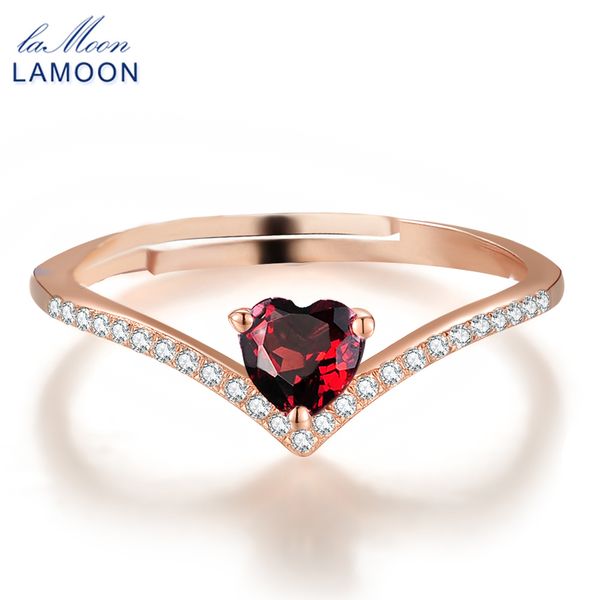 lamoon 100% natural heart cut red garnet rings for women 925 sterling silver jewelry rose gold romantic wedding bands ring ri003, Golden;silver
lamoon 100% natural heart cut red garnet rings for women 925 sterling silver jewelry rose gold romantic wedding bands ring ri003, Golden;silver