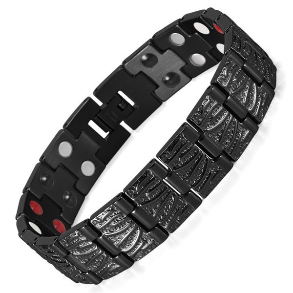 jewelry cross-border explosive accessories black electroplating magnet hand jewelry stainless steel men's bracelet
jewelry cross-border explosive accessories black electroplating magnet hand jewelry stainless steel men's bracelet
