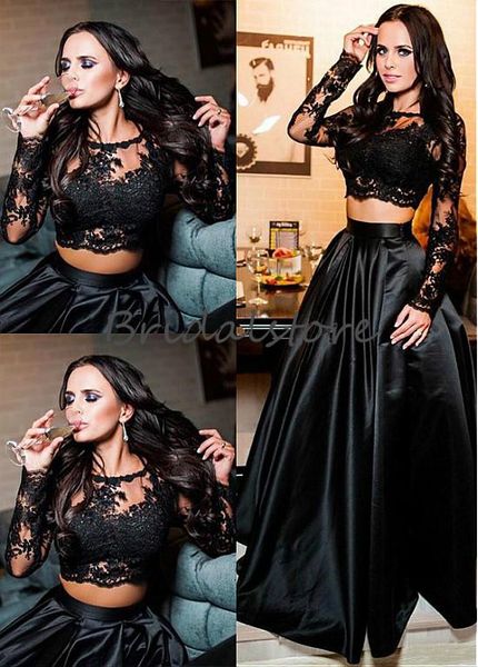 long sleeves black 2 piece prom dresses jewel neckline illusion lace plus size formal evening gowns glamour graduation special occasion gown
long sleeves black 2 piece prom dresses jewel neckline illusion lace plus size formal evening gowns glamour graduation special occasion gown