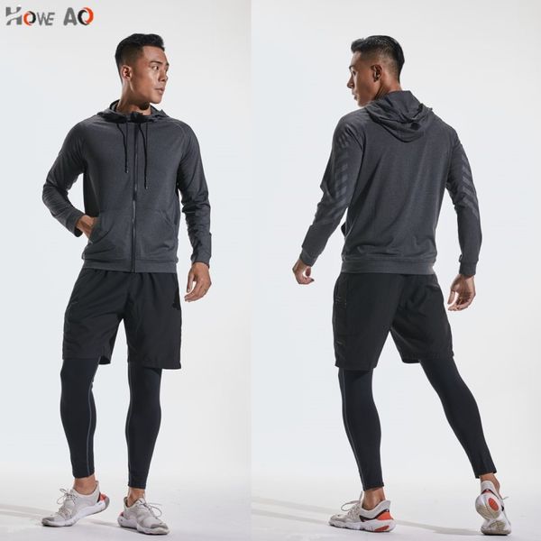 howe ao new winter autumn hoodies sport shirt men hat zipper running jackets fitness gym sports clothing sport top, Black;red
howe ao new winter autumn hoodies sport shirt men hat zipper running jackets fitness gym sports clothing sport top, Black;red