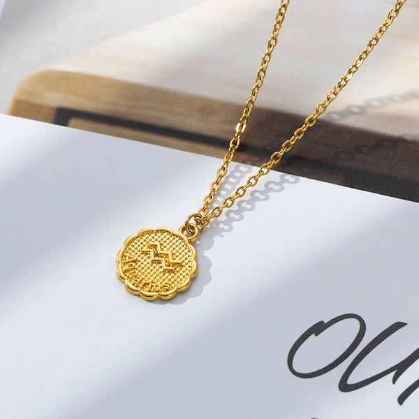 women men stainless steel constellation accessories aquarius scorpio round zodiac sign necklaces pendants friend gifts, Silver
women men stainless steel constellation accessories aquarius scorpio round zodiac sign necklaces pendants friend gifts, Silver