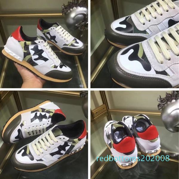 new shoes fashion stud camouflage sneakers footwear men women flats luxury designer rockrunner trainers casual shoes rr08, Black
new shoes fashion stud camouflage sneakers footwear men women flats luxury designer rockrunner trainers casual shoes rr08, Black