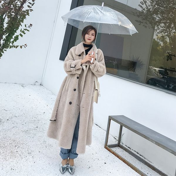 women 100% wool coats long 2018 fashion winter lambs fur female jackets loose big code overcoat thick warm fur multiple colors, Black
women 100% wool coats long 2018 fashion winter lambs fur female jackets loose big code overcoat thick warm fur multiple colors, Black