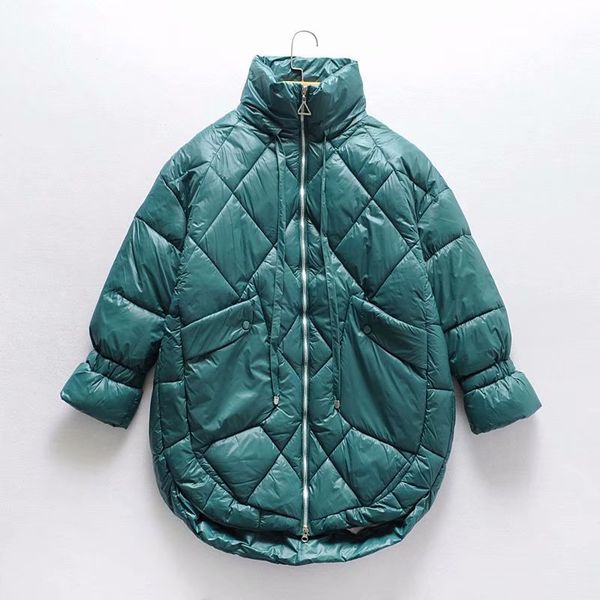 2019 winter jacket women rhombus big pockets thick warm parkas korean zipper stand collar fashion coat female, Black
2019 winter jacket women rhombus big pockets thick warm parkas korean zipper stand collar fashion coat female, Black