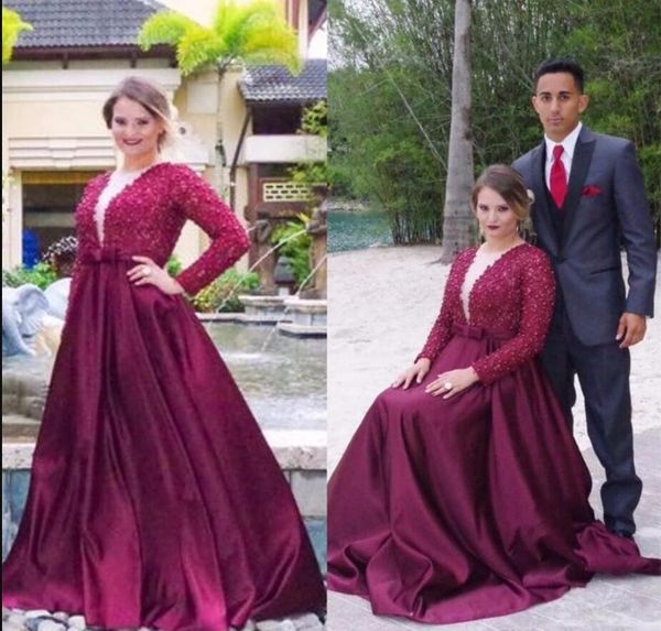 new burgundy sexiest 12y celebrity dress 2019 jewel beads satin pregnant a-line prom dresses red designer long sleeves modest evening wear, Black;red
new burgundy sexiest 12y celebrity dress 2019 jewel beads satin pregnant a-line prom dresses red designer long sleeves modest evening wear, Black;red