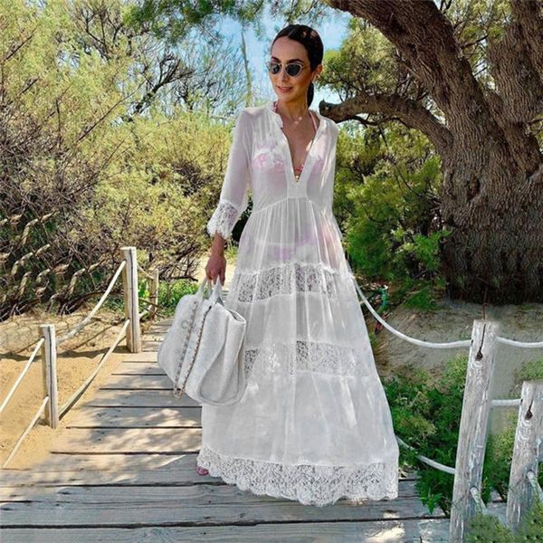 2020 women summer beach beachwear swimwear bikini wear cover up lace mini dress beachwear long sleeve bathing sundress
2020 women summer beach beachwear swimwear bikini wear cover up lace mini dress beachwear long sleeve bathing sundress