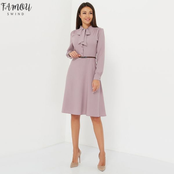 women casual bow tie party dress ladies long sleeve a line elegant dress 2020 new fashion women knee dress vintage solid vestido, Black;gray
women casual bow tie party dress ladies long sleeve a line elegant dress 2020 new fashion women knee dress vintage solid vestido, Black;gray