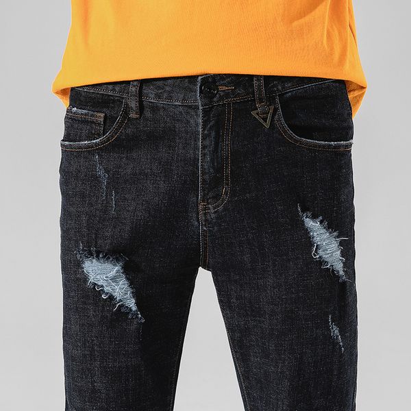 summer hole patch capri jeans men's popular brand cool japanese-style men loose-fit trousers, Blue
summer hole patch capri jeans men's popular brand cool japanese-style men loose-fit trousers, Blue