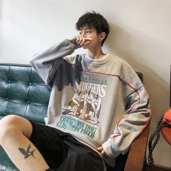 2019 spring and summernew men's youth japanese version harajuku style couple loose casual solid color printing roundneckpullover, Black
2019 spring and summernew men's youth japanese version harajuku style couple loose casual solid color printing roundneckpullover, Black