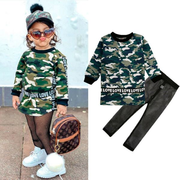 camouflage toddler kid baby girl clothes set summer casual long sleeve camouflage long mesh pants outfits set 1-6y, White
camouflage toddler kid baby girl clothes set summer casual long sleeve camouflage long mesh pants outfits set 1-6y, White