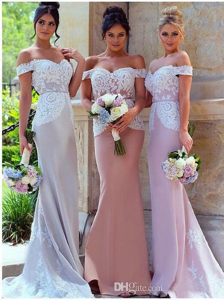 new arrival elegant lace appliques mermaid bridesmaid dresses off shoulder long floor length wedding guest gowns maid of honor dresses, Blue;red
new arrival elegant lace appliques mermaid bridesmaid dresses off shoulder long floor length wedding guest gowns maid of honor dresses, Blue;red