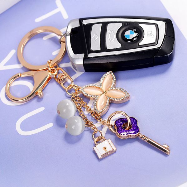 key lock ring lovers keyring rhinestone opal four leaf clover keychains holder fashion bag pendant car charms key chains jewelry accessories, Slivery;golden
key lock ring lovers keyring rhinestone opal four leaf clover keychains holder fashion bag pendant car charms key chains jewelry accessories, Slivery;golden