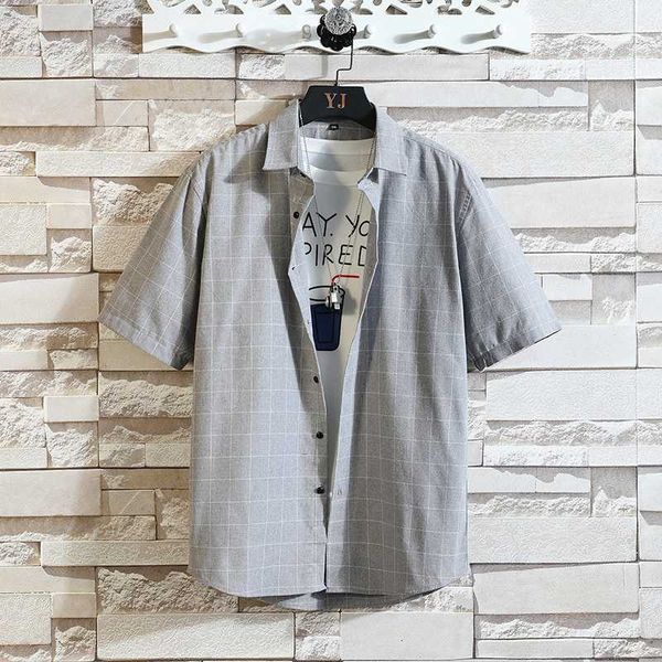 grey black plaid shirt men shirts 2020 summer fashion chemise homme mens cotton streetwear shirts short sleeve shirt men blouse, White;black
grey black plaid shirt men shirts 2020 summer fashion chemise homme mens cotton streetwear shirts short sleeve shirt men blouse, White;black