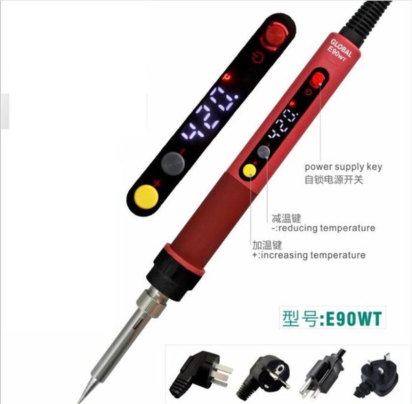 delivery 110v/220v e60wt/90wt/110wt lcd temperature digital led adjustable electric soldering iron thermostatic soldering
delivery 110v/220v e60wt/90wt/110wt lcd temperature digital led adjustable electric soldering iron thermostatic soldering