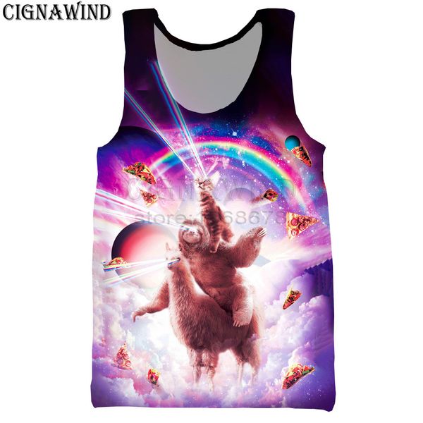 fashion funny vest men/women space slothcat riding llama unicorn 3d print vests harajuku style streetwear bodybuilding, White;black
fashion funny vest men/women space slothcat riding llama unicorn 3d print vests harajuku style streetwear bodybuilding, White;black