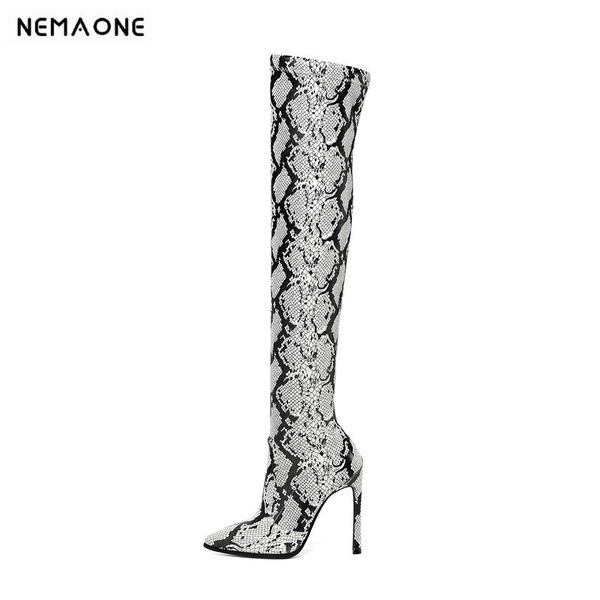 nemaone women over the knee boots print leather high heels woman club dancing shoes winter women boots size 34-43, Black
nemaone women over the knee boots print leather high heels woman club dancing shoes winter women boots size 34-43, Black