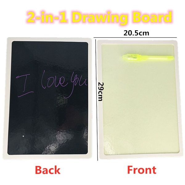 1pc 2 in 1 led luminous drawing board magic draw with light-fun fluorescent pen educational toy graffiti doodle drawing tablet
1pc 2 in 1 led luminous drawing board magic draw with light-fun fluorescent pen educational toy graffiti doodle drawing tablet