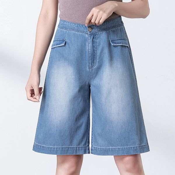women's jeans of 2021 the han edition leisure fashion show thin waist wide-legged shorts at five to 9605, Blue
women's jeans of 2021 the han edition leisure fashion show thin waist wide-legged shorts at five to 9605, Blue