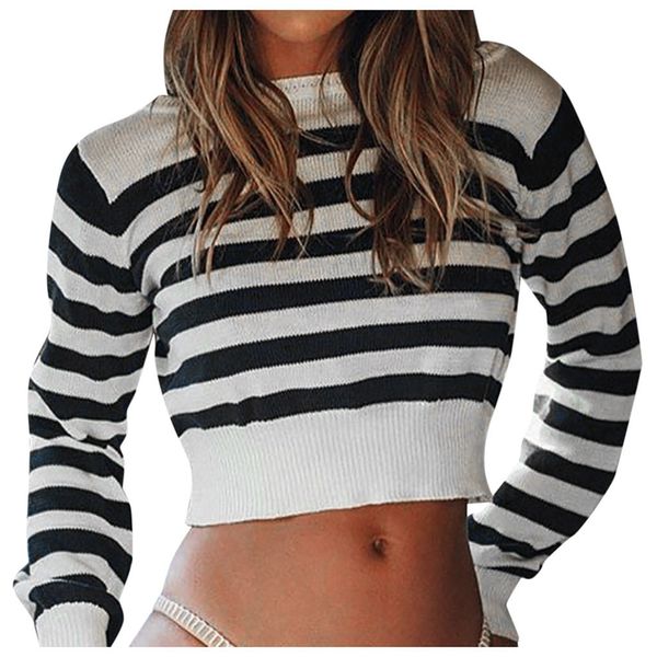 winter sweater women round neck striped short slim knit sueter mujer invierno 2019 knitted sweet sweaters roupas femininas drop, White;black
winter sweater women round neck striped short slim knit sueter mujer invierno 2019 knitted sweet sweaters roupas femininas drop, White;black