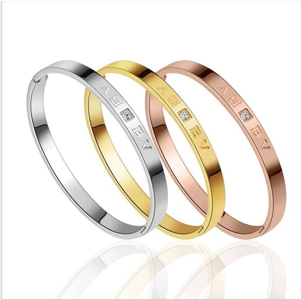 smooth diamond bracelet simple and versatile lettering titanium steel hand ornament will not fade, Golden;silver
smooth diamond bracelet simple and versatile lettering titanium steel hand ornament will not fade, Golden;silver